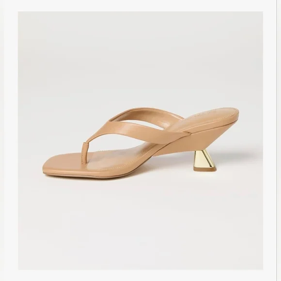 The Drop Women's Dakota Thong Scupted Heel Sandal #923, 924, 925 - Picture 13 of 14